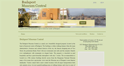 Desktop Screenshot of budapestmuseumcentral.com