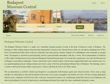 Tablet Screenshot of budapestmuseumcentral.com